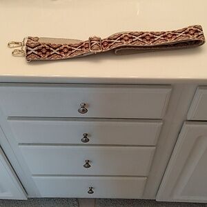 Gold Hardware Adjustable Crossbody Bag Guitar Strap for Purse